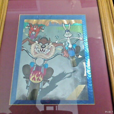 Vintage & Rare 1993? Looney Tunes Metallic Poster Shipped without frame 7