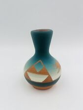 High Elk Signed Handmade Sioux Pottery Bud Vase picture