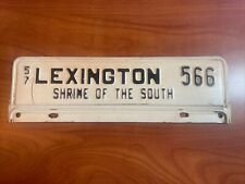 Rare 1957 Lexington Virginia VA SHRINE OF THE SOUTH License Plate Tag Topper picture