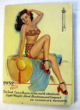 Rare 1949 British Pinup Girl Picture Progressive Card w/ 5 Sexy Images picture