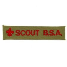 Vintage Scout B.S.A. Patch Uniform Strip Boy Scouts BSA picture