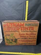 Antique Putnam Dyes Fadeless Tint Advertising Counter Box Retail Display picture