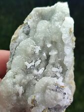 224-gm Rare Blue Brucite Botryoidal Shape Crystals with Hydromagnesite on matrix picture