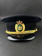 Vintage Danish Denmark Police Service Constable Peak Cap Nordkap Size 59 picture