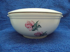 Ballerina Casserole with Lid--Pink Roses Pattern picture