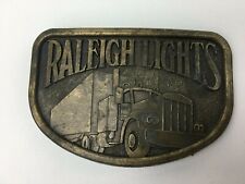 Raleigh Lights  Belt Buckle Semi Truck Tractor Trailer  picture