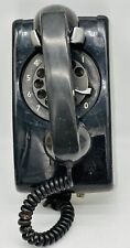 Vintage black classic rotary dial kitchen wall phone not working unique rare  picture