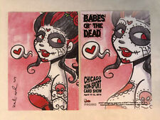 CHEAP PROMO CARD: BABES OF THE DEAD 5finity Chicago Show 2014 Katie Cook picture