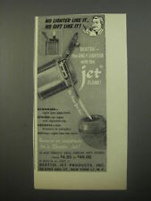 1956 Beattie Jet Cigarette Lighter Ad - No lighter like it.. no gift like it picture
