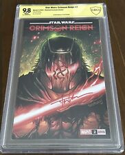 Star Wars - Crimson Reign 2 CBCS SS 9.8 Signed, Autographed - White Pages picture