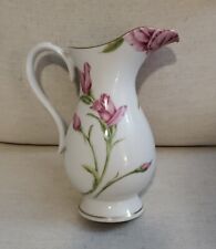 Hand Painted Givenchy Rose Pitcher w/24K Gold trim by Franklin Mint 1986 Japan picture