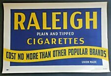 1940's Raleigh Cigarette Store Sign / Poster 18
