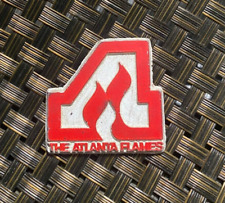 VINTAGE NHL HOCKEY THE ATLANTA FLAMES TEAM LOGO COLLECTIBLE RUBBER MAGNET **** picture