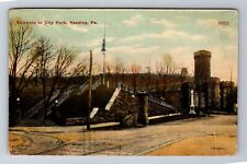 Reading PA-Pennsylvania, Entrance To City Park, Antique Vintage Postcard picture