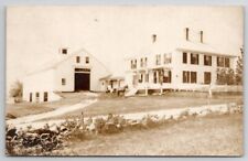 West Hopkinton NH Beautiful Home And Barn Horse & Buggy Real Photo Postcard Y25 picture