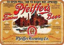 Metal Sign - Pfeiffer's Beer - Vintage Look Reproduction picture