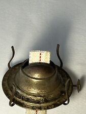 VTG #2 P&A EAGLE BRASS PLATED LAMP OIL BURNER~3” CHIMNEY FITTER~NEW 7/8” WICK picture