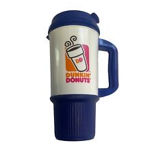 Vintage 2014 Dunkin Donuts Travel Tumbler Classic Navy Blue Made In The USA picture