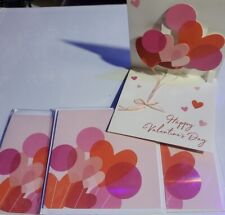Valentine Ballons Valentines Day Pop-up Card picture