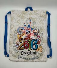 Walt Disney World Canvas Drawstring Backpack Bag 2016 Music Magic Memories picture