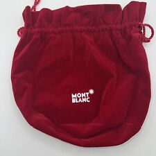 MONTBLANC Dark Red Velvet Gift Present Pouch bag purse cord Germany  picture