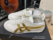 Iconic Design Onitsuka Tiger MEXICO 66 Sneakers White/Gold - Unisex D508K-0194 picture