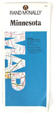 Vintage Rand McNally Road Map Minnesota 1989 picture