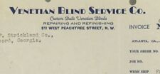 1940 Venetian Blind Service Co Atlanta GA Custom Built Blinds Peachtree St. 304 picture