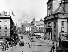 1910-1920 Main Street, Fall River, MA Vintage Photograph 8.5