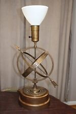 Rare Vintage Armillary Astrological Zodiac Bronze Table Lamp By Frederick Cooper picture