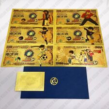 5pcs Japanese Anime Gold Banknote Football Card As Kids Gift picture