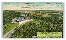 Postcard Town Hill Hotel, 23 mi E of Cumberland, MD linen J55 picture