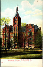 Vtg 1910s Wittenberg College Recitation Hall Springfield OH Antique Postcard picture