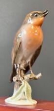 SALE..1/2 price.Vintage European Robin Figurine, Rosenthal, F. Heidenreich, RARE picture