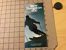 original HIGH GRADE Brochure: 1970 SNOW HAMPSHIRE 1970 picked up 1971 picture