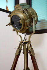 Spotlight LARGE Vintage Faloor Lamp Nautical Theater Stage Industrial Nautical picture