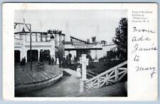 1906 WHITE CITY RAILWAY SYRACUSE NY TEMPLE OF MIRTH ROLLER COASTER POSTCARD picture