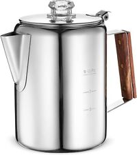 Eurolux Percolator Coffee Maker Pot - 9 Cups | Durable Stainless Steel Material  picture