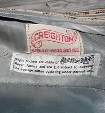 Vintage WW2 US Army Creighton Harmony Khaki Trousers Pants Men's Size 37 x 31 picture