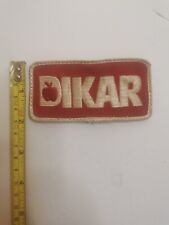 Dikar Trucker Hat Iron-On Embroidered Patch Vintage  picture