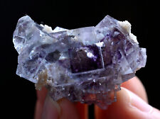 22g Natural Phantom Window Purple Fluorite Mineral Specimen /Yaogangxian China picture