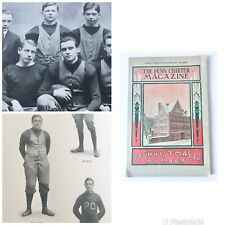 Antique 1919 Penn Charter Magazine CHRISTMAS Football Photo Ads Harley Overland picture