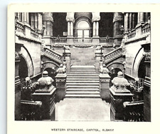 c1900 ALBANY NEW YORK NY WESTERN STAIRCASE CAPITOL UNDIVIDED POSTCARD P2638 picture