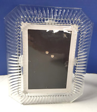 Ridged Glass Picture Frame  5X7 or 4X6 Stand Only With Included Lightweight Mat picture