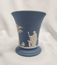 Wedgwood Jasperware Blue Vase Vintage - Excellent To Mint Condition  picture