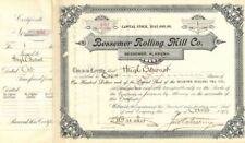 Bessemer Rolling Mill Co. - Alabama Stock Certificate - General Stocks picture