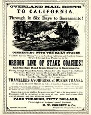 Ad for Oregon Line of Stage Coaches - Americana - Americana picture