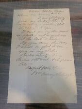 Sculptor William Ordway Partridge Signed Hand Written Letter Autograph picture