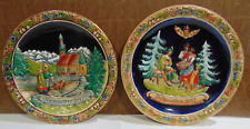 2 Weihnachten Collectors Plates 1973 & 1975 Excellent Condition Made in Germany picture