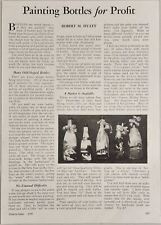1935 Magazine Photo Article Painting Bottles for Profit and How To Sell Them picture